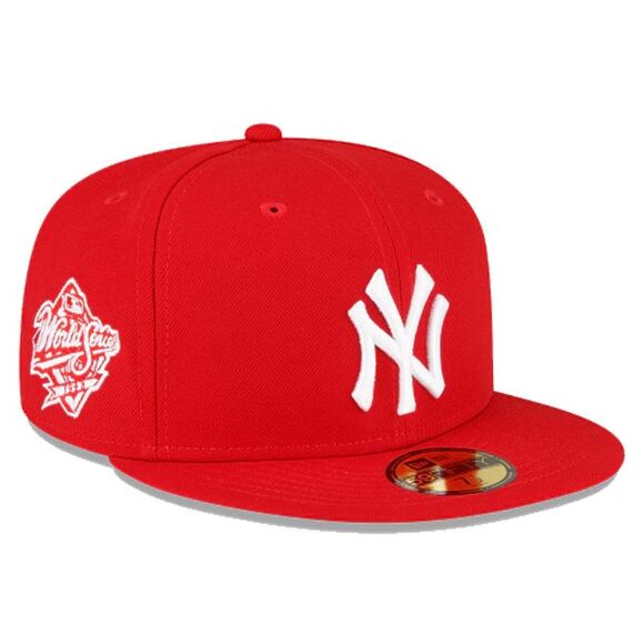 New Era York Yankees MLB 59Fifty Fitted Hat Side Patch World